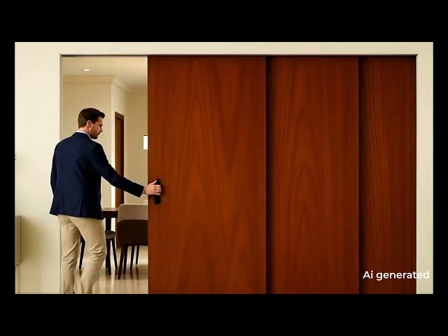  Telescopic Sliding System Wooden 2 Panel - SLYNK