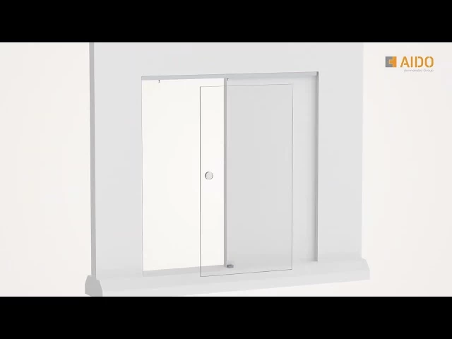  XL C 7331 Frameless Single Sliding 1 way Soft Closing system