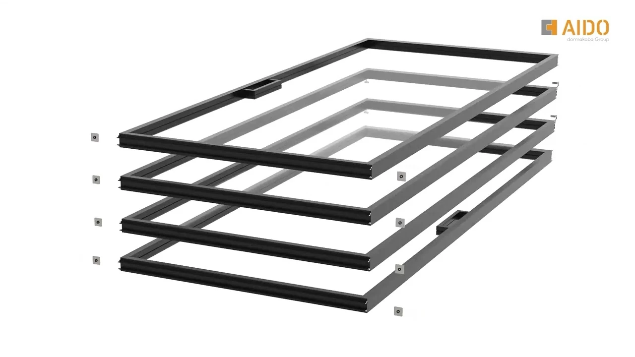 XL C 7319 Framed 4 Panel Moving sliding System~2