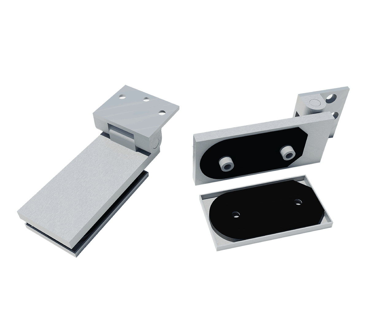 XL-C 5431 OSCILIO EDGE HINGE SILVER